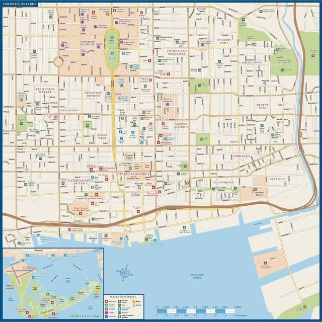 多伦多街道地图